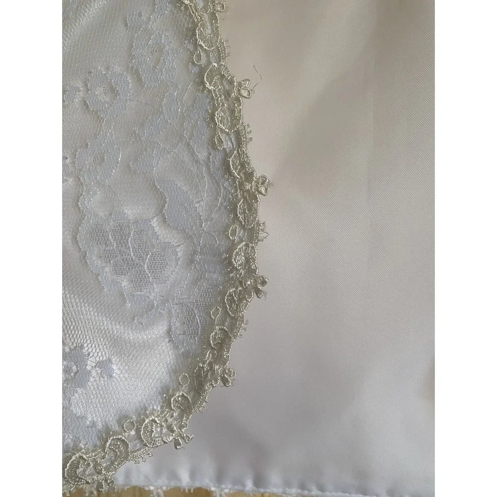 Vtg Elissa Craig International Flower Girl Dress Communion Lace Purse Sz 7 Flaw